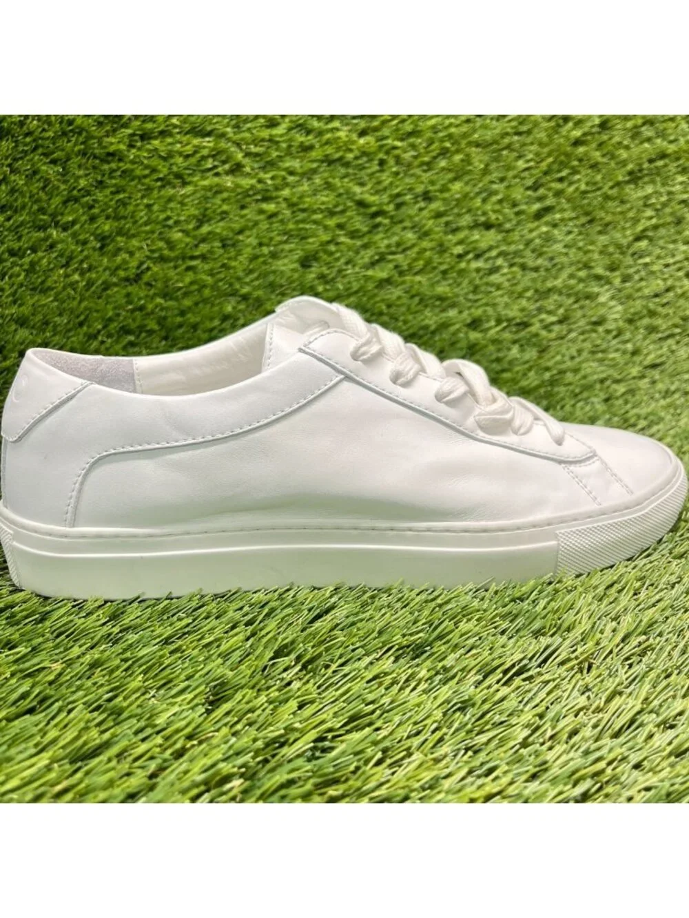 Koio Capri Low Triple White Mens Size 7 Athletic Leather Luxury Shoes Sneakers